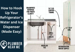 Connect refrigerator water and ice dispenser