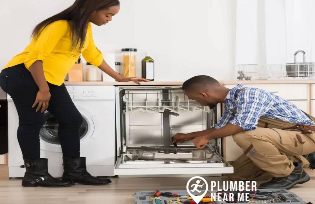 Plumber Handles Dishwasher Installation With Electrician Assistance Generally 