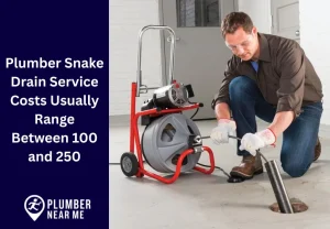 Plumber Snake Drain Service Costs Usually Range Between 100 and 250