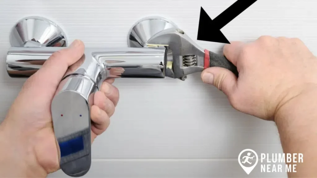 Clogged shower valve