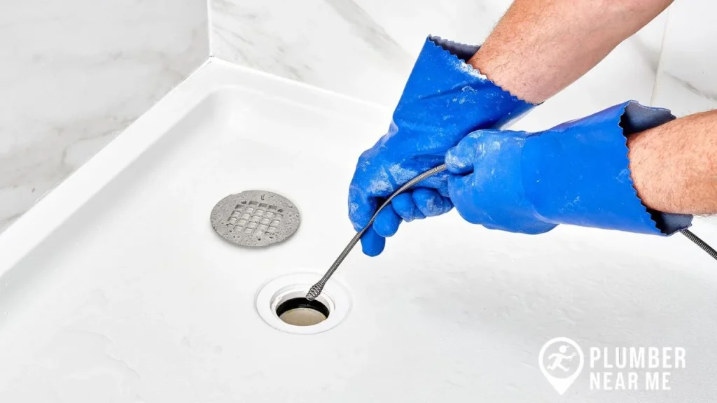 Clogged shower valve